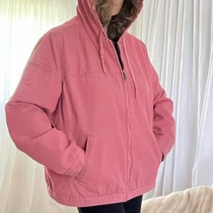 Lady Dri Duck coat full zip cotton hooded utility jacket hunting game pocket XXL